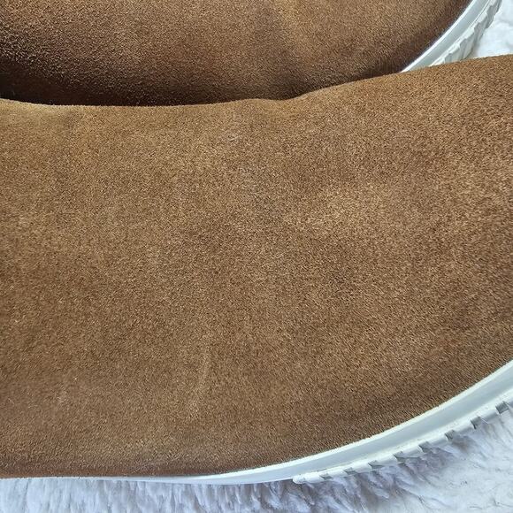 Timberland Sz10 W's Skyla Bay Suede Faux Fur Lined Warm Slipon brown shoes Cabin - Picture 13 of 15